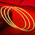 Vietnam sand gold bracelet women's long time does not fade bohemian coil hand jewelry brass imitation plating pure gold bracelet. 