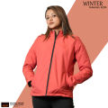 Shohure Pepperoni Red color Double part air proof Ladies jacket. 