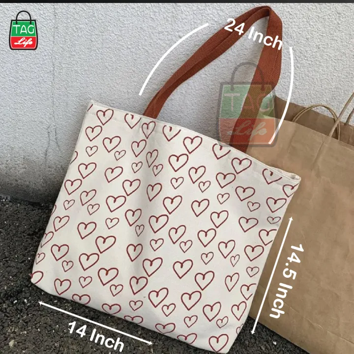 TAG%20Lifestyle%20Canvas%20Tote%20Bag/Fashionable%20Top%20Handle%20Bag%20Off%20White%20Color%20with%20Zipper%20for%20girls%20For%20University/College/Trendy%20Fashionable%20Women%20with%20free%20pouch%20-%20Image%208