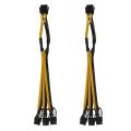 8 Pin to 3X 8Pin (6+2) Pin PCI-E Extension Cable for Graphics Card. 