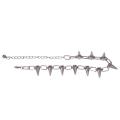 Metal Spikes Studs Rivets Punk Goth Necklace Choker Collar.