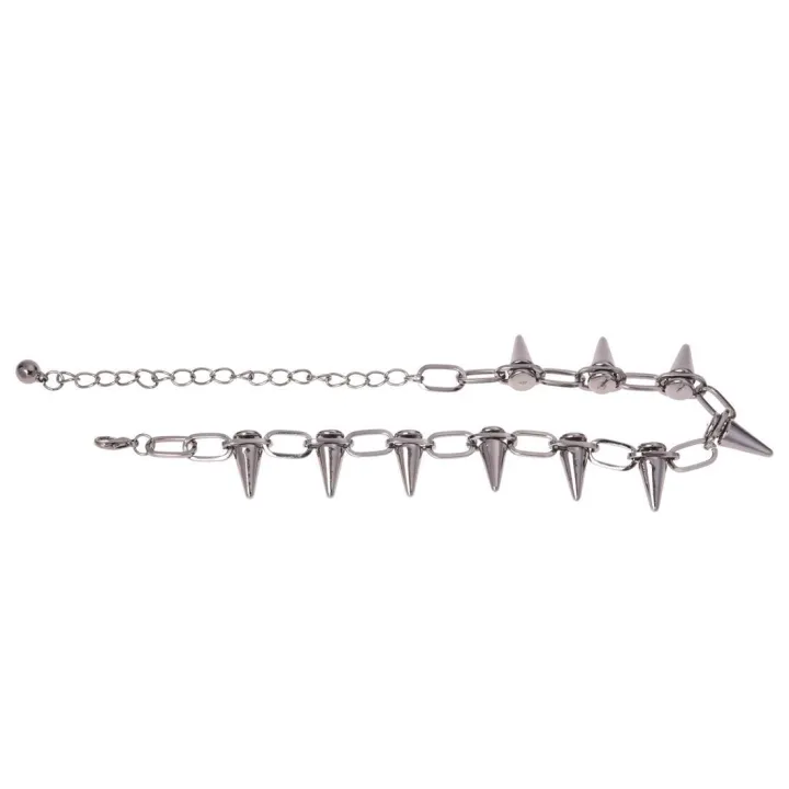Metal%20Spikes%20Studs%20Rivets%20Punk%20Goth%20Necklace%20Choker%20Collar%20-%20Image%204