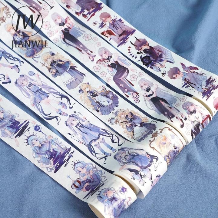 JIANWU 45/50/55cm*300cm Scifi Boy Girl Washi Tape DIY Journal