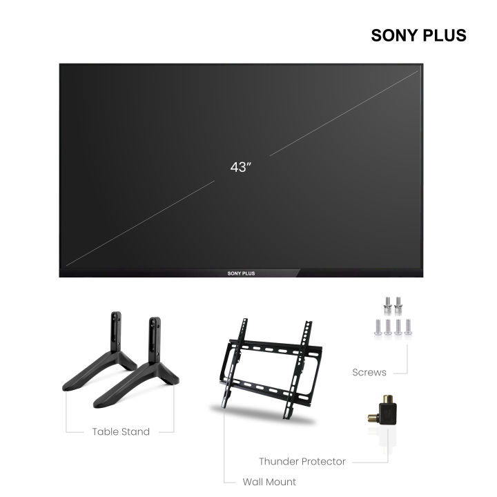 Sony%20Plus%2043%20inch%20Frameless%20Smart%20LED%20TV%20Wi-Fi%20Full%20HD%204K%20Supported%20Android%20Television%20-%20Image%208
