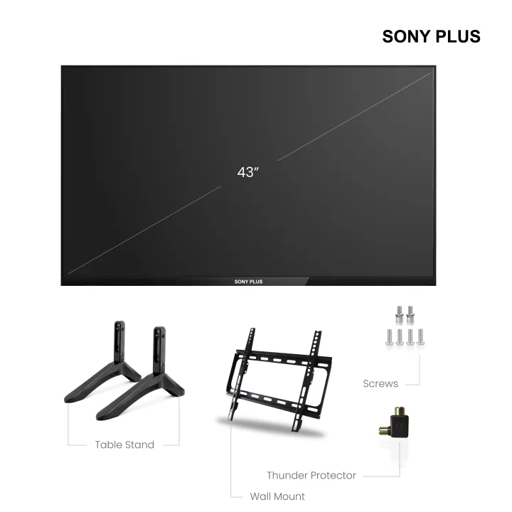 Sony%20Plus%2043%20inch%20Frameless%20Smart%20LED%20TV%20Wi-Fi%20Full%20HD%204K%20Supported%20Android%20Television%20-%20Image%208