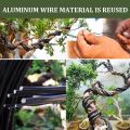 Bonsai Wire Kit- 9 Roll Anodized Aluminum Tree Training Wires in 3 Size for Shaping Styling Indoor Bonsai Trees - Brown. 