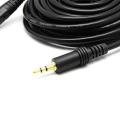 5 Meter Audio Extension Cable 3.5mm Jack Male to Female AUX Cable 3.5 mm Audio Extender Cord for Computer Phones Amplifier Black Size 5m. 