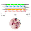 5Pcs/set Nail Art Double-Ended Spiral Dotting Pen Acrylic Gel Polish Polka Dot DIY Painting Nail Art Point Drill Pen Manicure Kit.