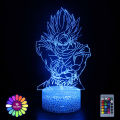 Anime 3D Lamp Night Light Boys Girls Manga Gift Touch Remote Control 16 Colors Changing Led Table Lamp Room Bedroom Desk Decor. 