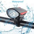 Super Bright 140 Lumen Lights 3 Modes, Special USB Rechargeable Bike Bike Horn and Light 250 DB with Multicology - Cycle Accessories.