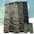 (S-5XL)2 in 1 Sports Pants Quick Dry Outdoor Hiking Fishing Runing Capming Long Trouser Can Remove To Shorts Beach Trip Pants. 