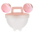 4 Cooking Tools Egg Poacher with Lid Microwave Egg Cooker,Pink.