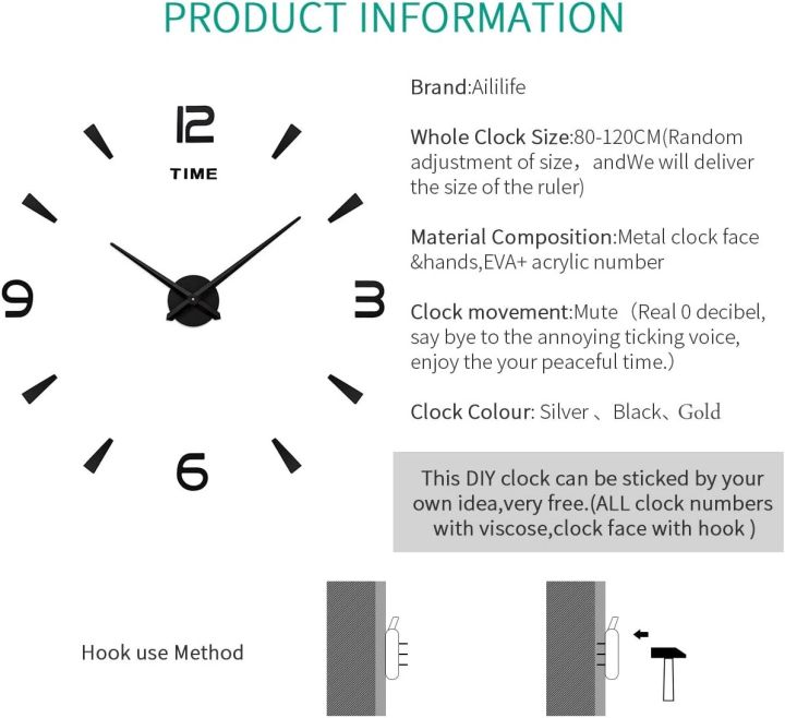 Luxury%20Decor%203D%20DIY%20Wall%20Clock,Round%20Stylish%20Modern%20Wall%20Clock,Battery%20Operated%20Non-Ticking%20Hanging%20Clocks,for%20Office,Dining%20Room,Class%20Room%2030%20cm%20by%20Doob%20Cart%20-%20Image%205