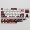 FC Red & White Machine, Pixel XDA Keycaps, Mechanical Keyboard, Customized Personalized Keycaps, Sublimation, PBT Support Customization. 