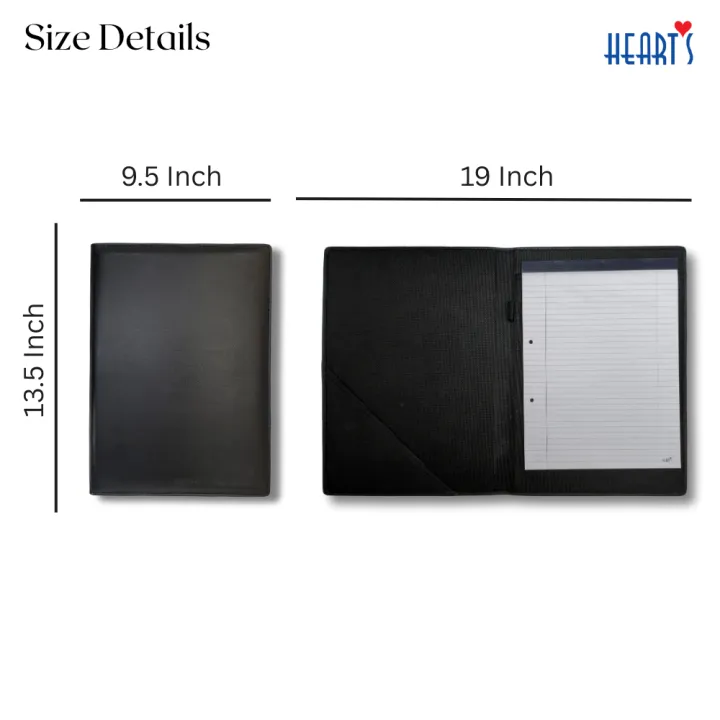 Seminar%20Folder%20/%20Conference%20Folder%E2%80%94%20Writing%20Pad%20(40%20Pages,%2060%20GSM),%20Replaceable%20Pad,%20Pen%20Holder%20&%20Documents%20Pocket,%2013.5"%20%C3%97%209.5"%20%5B%20Hearts%20Seminar%20Folder%20B%20%5D%20-%20Image%204
