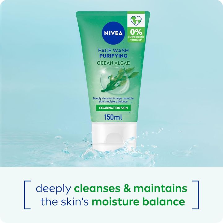 Nivea%20Face%20Wash%20Purifying%20Ocean%20Algae%20150ml%20Facial%20Cleanser%20for%20Combination%20Skin%20-%20Image%207