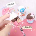 Kawaii Novelty Soft Silicone Animals Girl Pencil Sharpener Cute Stationery School Office Supplies Mini Portable Gift Prizes Kids.