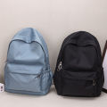 【Tech-savvy】 Women Schoolbag Waterproof Large Capacity School Backpack Smooth Zipper Solid Color Teens Girl Casual Daypack Bag Student Supply. 