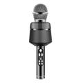Fashion Wireless Microphone Aluminum Alloy Microphone Bluetooth 5.0 Surround Sound Handheld Karaoke Microphone. 