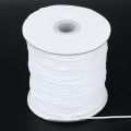 1 mm Waxed Cotton Thread Cords, Round Environmental Protection Wax Cord for Leather Sewing Hand‑Knitting Necklace (White). 