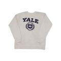 Large size Polo shirt Defective product processing YALE Harvard round neck sweater men's autumn and winter trendy brand loose pullover plus velvet couple flocking top Eurocode.