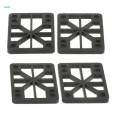 3x4 Pieces Skateboard Longboard Shock Pads Risers 0.6cm Or 0.8cm Black 6mm.
