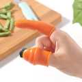 Silicone Vegetable And Fruits Thumb Cutter Finger cutter 5 in 1. 