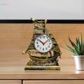 Desk Alarm Clock, Home Decor, Sailing Sculpture, Bedside Clocks Table Clocks for Living Room, Bedrooms, Kitchen, Kids, Adults. 
