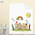 Whiteboard Sticker Wallpaper Peel Stick for Home Classroom 60cmx5m white.