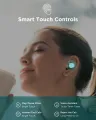 Original HTC TWS3 Headphones Wireless Bluetooth 5.1 Earphones Waterproof Sports Headsets Touch Control Noise Reduction Earbuds. 