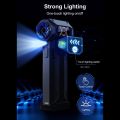 Electric Air Duster Turbo Fan 8000mAh Battery High Power LED Light Touch Control.