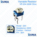 204 200K ohm Variable Resistor Trimpot Trimmer Vertical Potentiometer VR. 