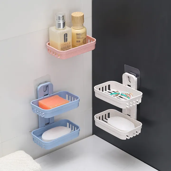 soap%20holder%20organizer%20lagayan%20ng%20sabon%20pang%20ligo%20soap%20organizer%20Double%20No%20Punching%20Soap%20Box%20wiht%20Seamless%20Sticker%20Drain%20Soap%20Holder%20Box%20Sponge%20Storage%20Rack%20for%20Bathroom%20Kitchen%20Accessories%20-%20Image%204