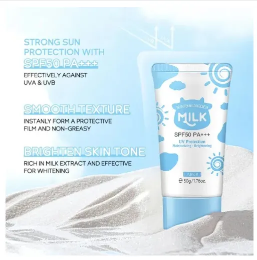 LAIKOU%20Milk%20Sunscreen%20SPF50%20PA+++%20Sunblock%20Brighten%20Skin%20Tone%2050g%20-%20Image%203