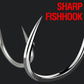 Fishing Hooks Portable Multi-size High Carbon Steel Fishhook With Barbs Fishing Tackle Accessories For Gifts. 