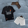 Man U Retro Jersey With Shorts - Player Edition Jersey - Man U FC - Home/Away Kit - Special Fan Version Retro Jersey With Shorts Club Jersey 2024/2025 - Thai Fabrics - Short Sleeve - New Football Jersey - UEFA Champions League 2025 Design - Premium. 