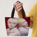 Astro Moonbin Print Handbag Women Casual Linen Totes Underarm Top Handle Bag Lady Shopping Lunch Travel Bags. 