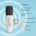 Y1 Wireless Bluetooth Speaker Multifunction with 2 Microphone RGB Portable Music Player Karaoke Machine for Child Home Gift. 