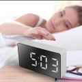LED Digital clock Modern Weight for 60g Mirror Alarm clock LED display for Bedroom Living room Office Home decor Suitable for all ages.
