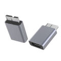 USB Adapter Type C Female To USB 3.0 Micro B Male Connector For Galaxy S5 Note 3 Seagate WD Toshiba External Hard Drive Camera. 