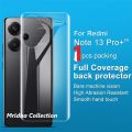 2in1 Back Protector Combo Pack for Xiaomi Redmi Note 13 Pro+ 5G / Xiaomi Redmi Note 13 Pro Plus 5G (Back Hydrogel Poly Protector + Camera Lens Protector). 