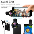 DoomHot Mobile Phone Camera Lens Cell Phone Lens Wide Angle Micro Camera 2 IN 1 Clip Lens Professional Universal Clip Phone Lens For Samsung Xiaomi. 