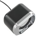 USB 2.0 Notebook Speakers Wired Stereo Mini Computer Speaker black.