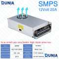12V 20A SMPS 240W DC Switching Power Supply for LED and Industrial Use. 