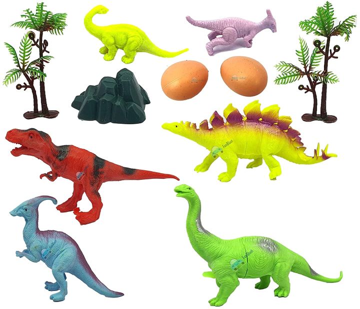 12%20Pcs%20Realistic%20Dinosaur%20Toy%20Set%20Dinosaurs%20Animals%20Figures%20Toys%20Set%20with%20Tree%20and%20Eggs%20for%20Kids%20%20(Multicolor)%20-%20Image%204