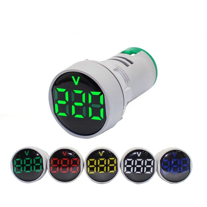 AC60-500V%20AC%20Voltage%20Meter%20LED%20Digital%20Display%201%20PCS%20Round%20-%20Image%202