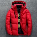 New White Duck Down Jacket Men Winter Warm Solid Color Hooded Down Coats Thick Duck Parka Mens Down Jackets Winter Outdoor Coat. 