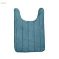 Absorbent Bath Mat Non Slip Toilet Pedestal Rug for Laundry Room Bathroom Carpet.