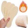 Soft Thermal insoles Insulated Shoe insole Thicken Winter warm insole Insert insole cashmere Heated plush insole for Outdoor. 