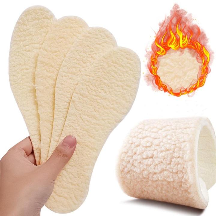 Soft Thermal insoles Insulated Shoe insole Thicken Winter warm insole Insert insole cashmere Heated plush insole for Outdoor